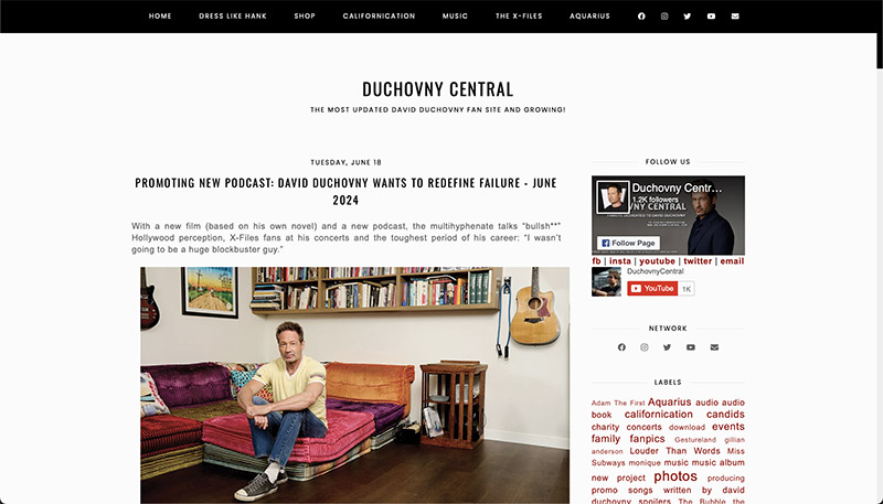 Duchovny Central cover